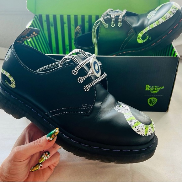 Dr Martens Beetlejuice 1461 Lydia Lace-Up Oxfords 6 W / 5 M Limited Edition Rare - Picture 3 of 15